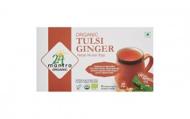 24 Mantra Organic Tulsi Ginger Herbal Infusion Bags  Box  25 pcs
